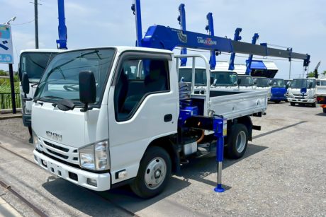 平成29年式いすゞエルフ10尺ショートボディ タダノZR234HEクレーン付車