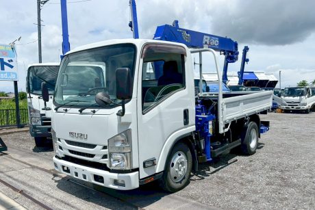 平成29年式いすゞエルフセミロング タダノZR294HEリアジャッキ付