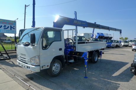 令和元年式いすゞエルフ 標準ロング タダノZR295HRクレーン付車 リアアウトリガー付