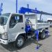 平成24年式いすゞエルフセミロングZR264HRクレーン付ダンプ 走行1.5万km