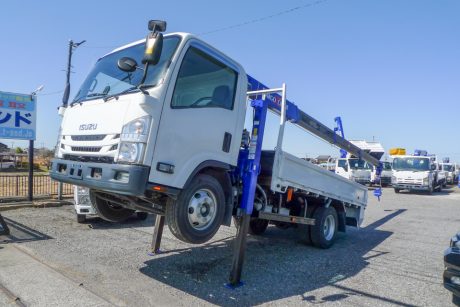 平成30年式いすゞエルフワイドロングセルフ回送車 タダノZR294SLHR ラジコン付